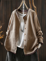 Ember | Women's Oversized Textured Button Cardigan