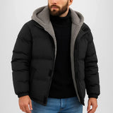 Abigail | Windproof Winter Jacket with Fleece Hood for Men
