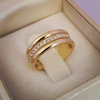 Sarah - Classic Zirconia Inlaid Vintage Ring - Threadford