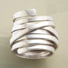 Bliss - Classic Chunky Silver Vintage Ring - Threadford