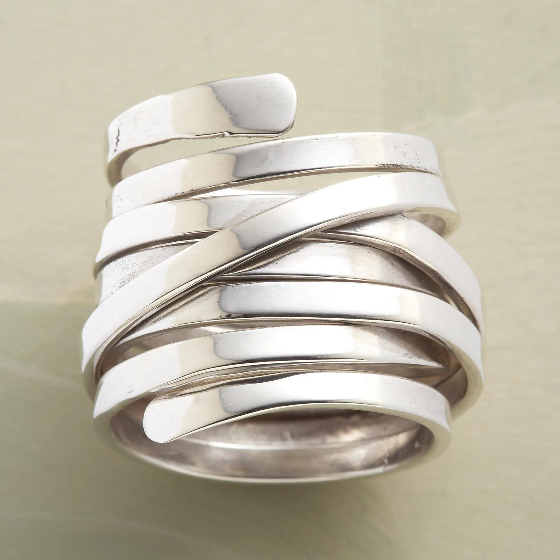 Bliss - Classic Chunky Silver Vintage Ring - Threadford