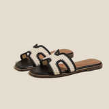 ÉLISE RAPHIA | ELEGANT SANDALS - Threadford