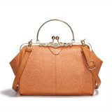 Retro-Style Geometric Crossbody Bag by Liv - Threadford