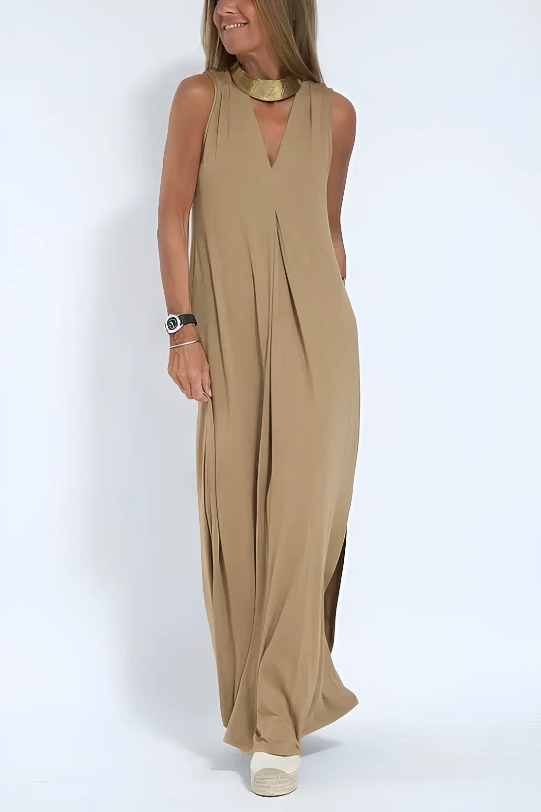 Claire | Elegant Long Dress - Threadford