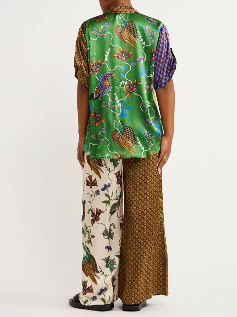 Special Folk Print Loose Wide Leg Pants - Threadford