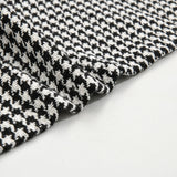 Men's Vintage Houndstooth Lapel Single Breasted Shirt Jacket 85588306M - Threadford
