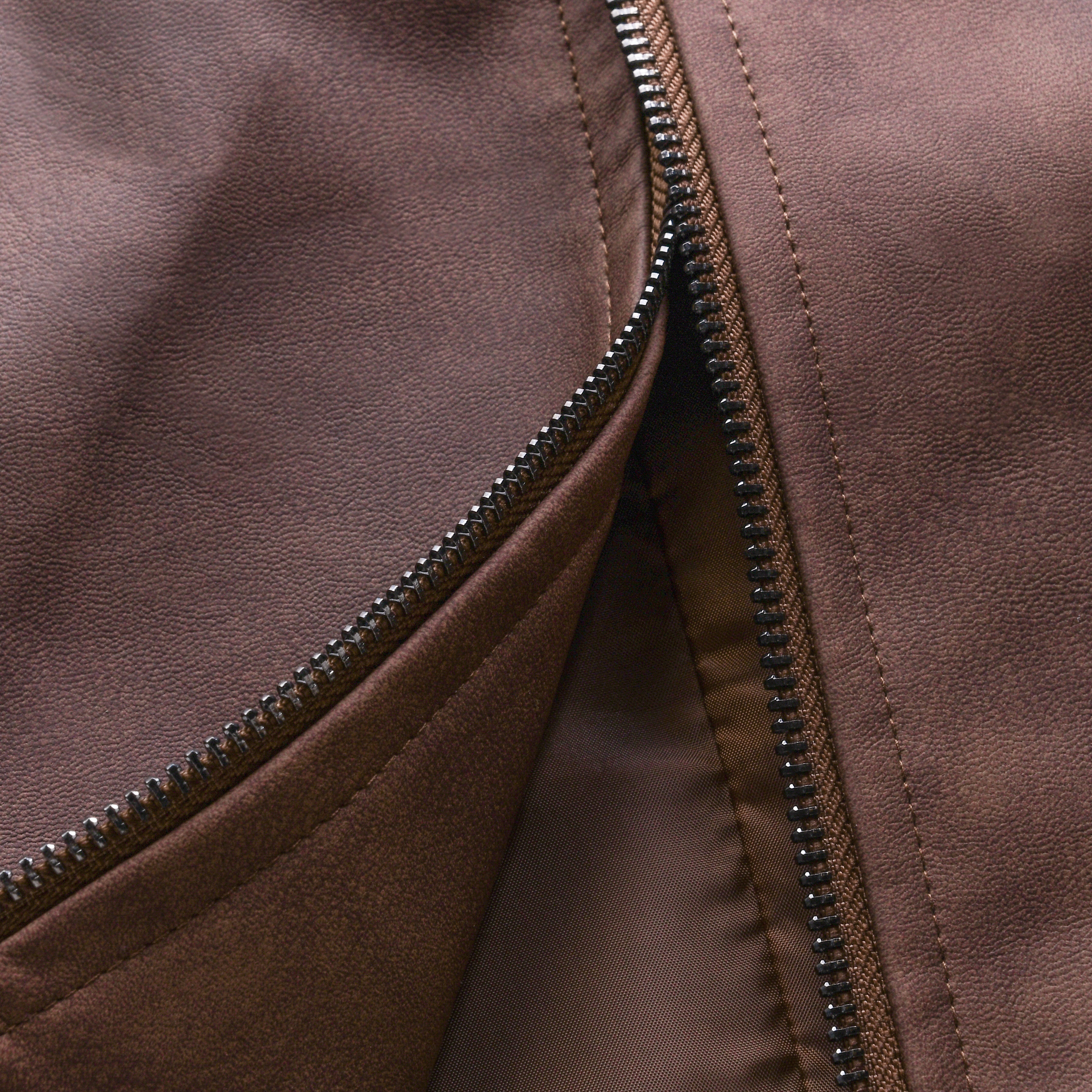 【24-hour shipping out】Mens Classic Fashion Zipper Leather Jacket 98679789U - Threadford