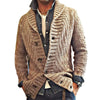 MEN'S VINTAGE LAPEL KNIT CARDIGAN JACKET05701756X - Threadford