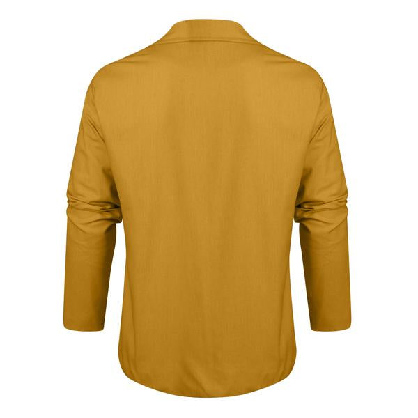 Men's Loose Cotton and Linen Suit Jacket 23703706X - Threadford