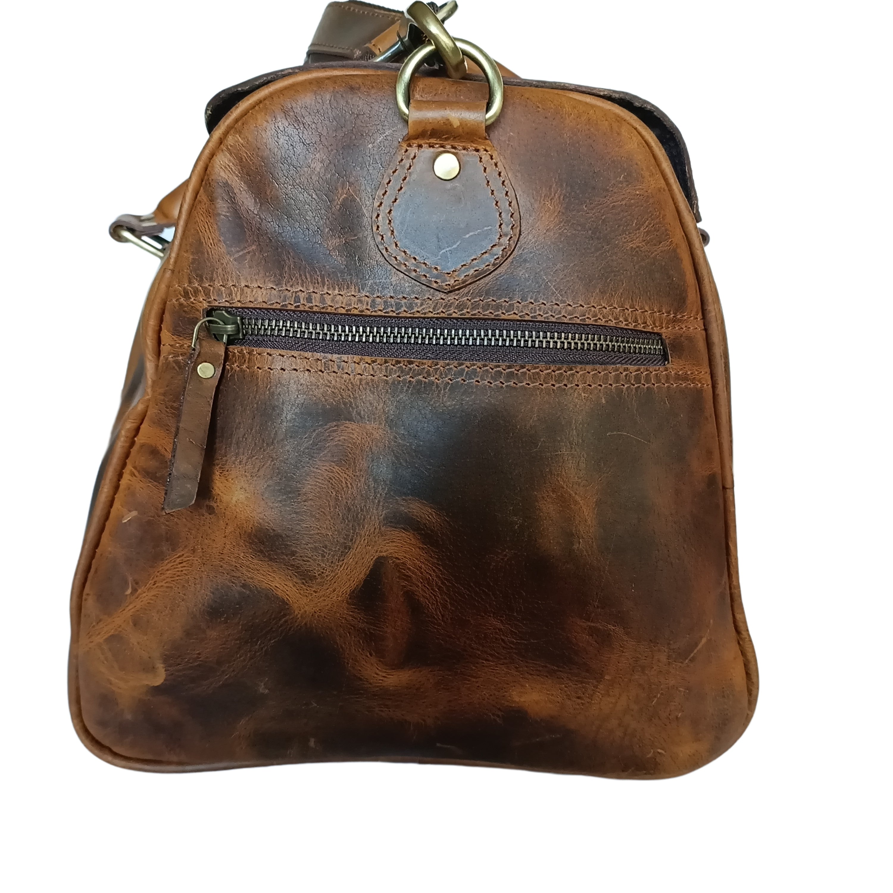 Beige Hard Wax Travel Bag - Threadford