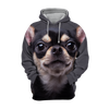 Unisex 3D Graphic Hoodies Animals Dogs Chihuahua Funny - Threadford