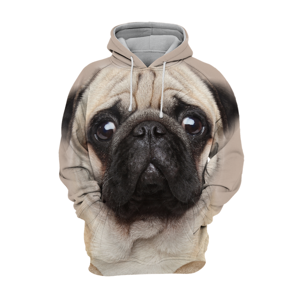 Unisex 3D Graphic Hoodies Animals Dogs Pug - Threadford