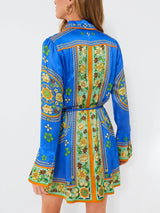 Exquisite And Gorgeous Mosaic Tile Mini Dress - Threadford