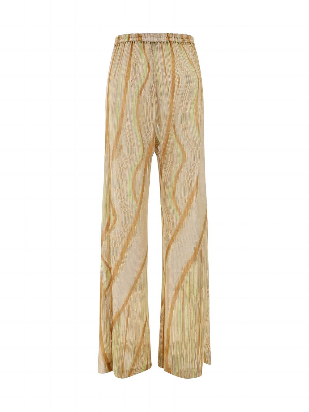 Loose Wave-Striped Printed Cardigan Maxi Dress - Threadford