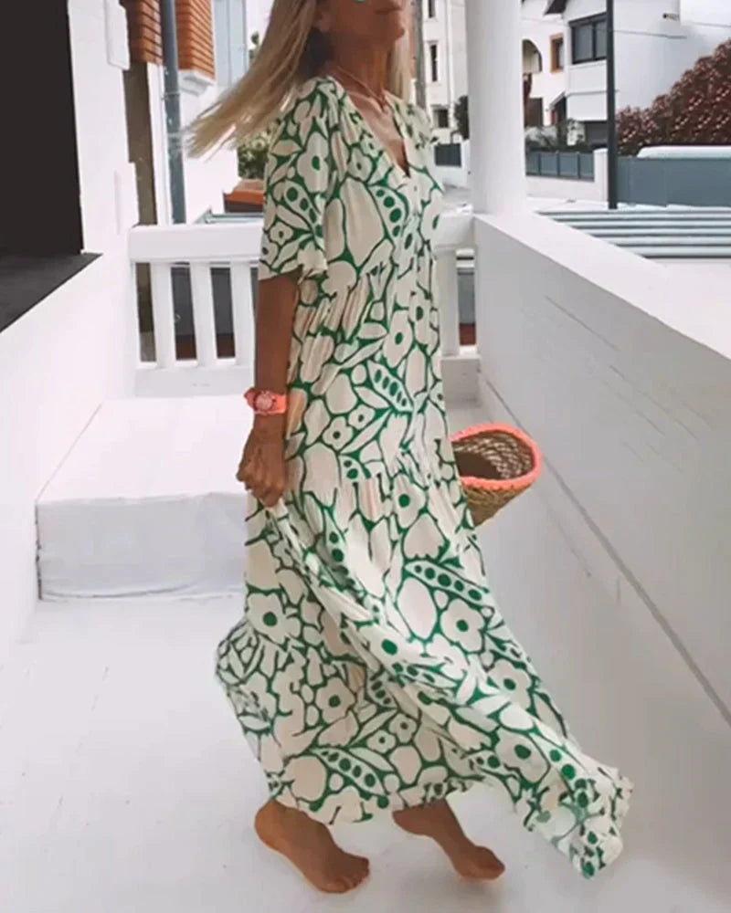 Christine | Light and Flowing Summer Dress - Threadford