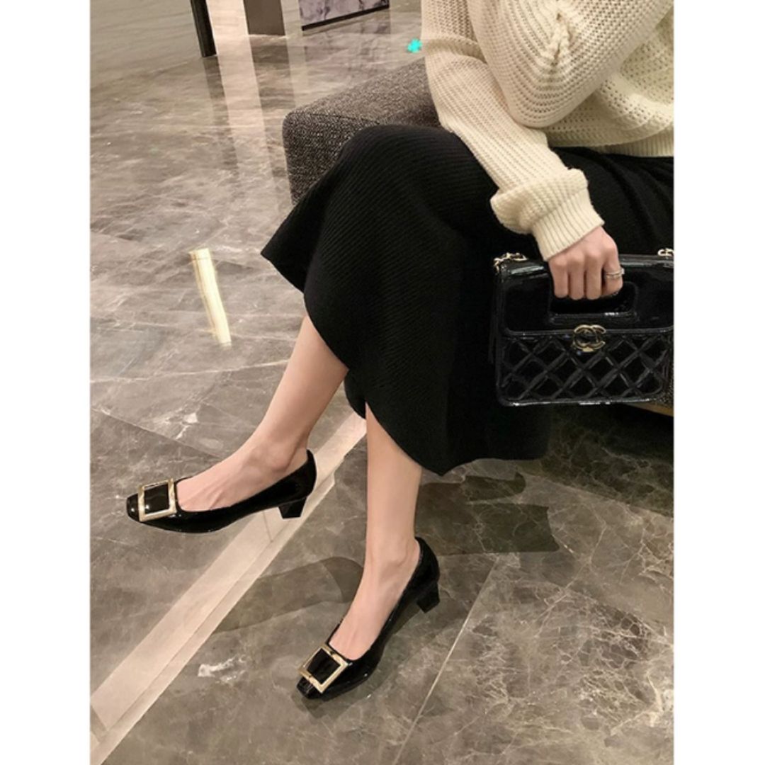Teona™ | Elegant sandals with square toe and medium heel for a refined style - Threadford