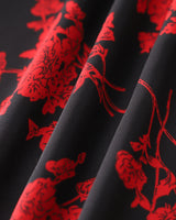 Black Floral Chiffon Slip Maxi Dress - Threadford