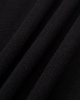 Women's Black Square Neck Mermaid Sweater Maxi Dress - Threadford