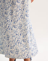 Blue Floral Slip Maxi Dress - Threadford