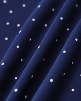 Blue Polka Dot Halter Maxi Dress - Threadford