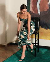 The Floral Slit Maxi Dress - Threadford