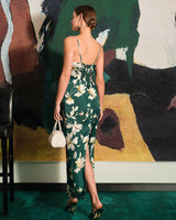 The Floral Slit Maxi Dress - Threadford