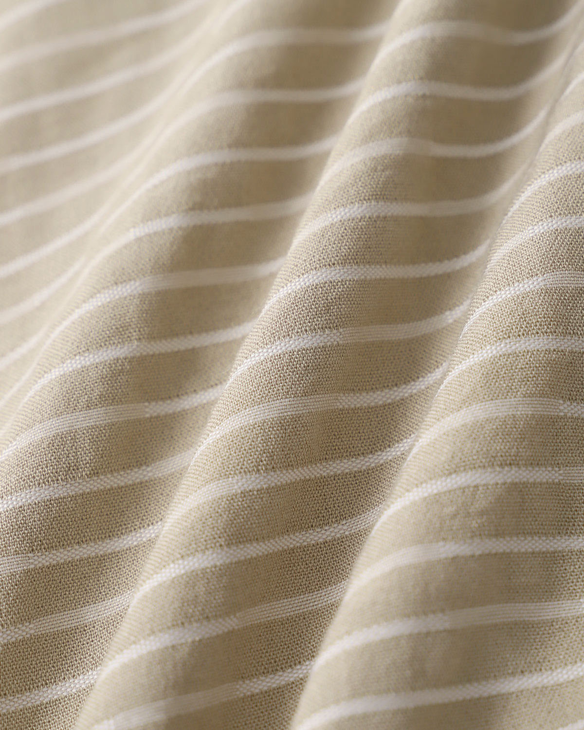 Khaki Striped V-Neck Sleeveless Maxi Dress - Threadford