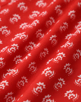 Red Floral Button Sleeveless Maxi Dress - Threadford