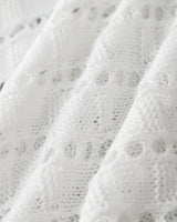 White Knit Bodycon Sleeveless Maxi Dress - Threadford