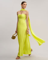 Yellow Strapless Maxi Dress - Threadford