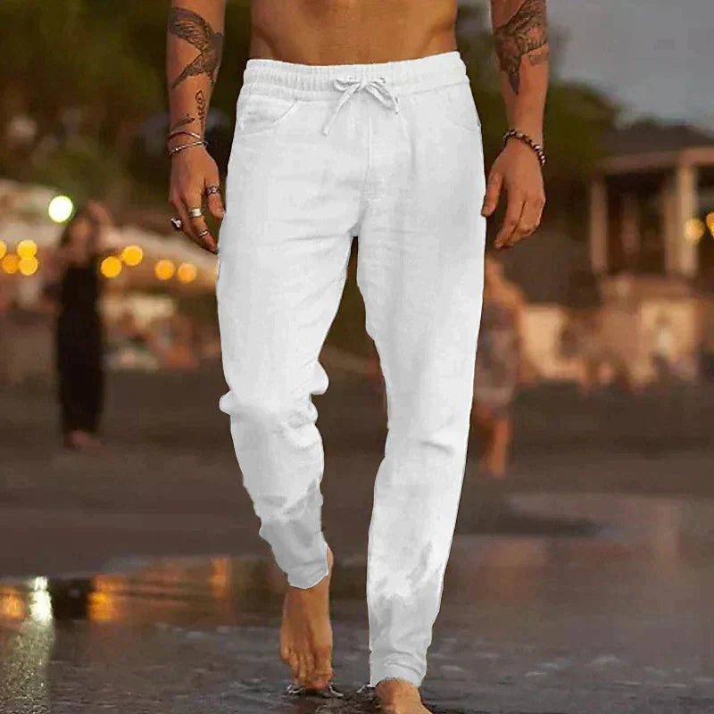 Linen Beach Pants - Threadford
