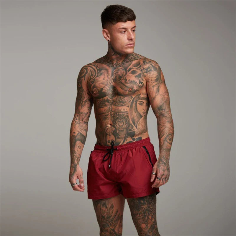 Swim Shorts with Zip Pockets - Threadford