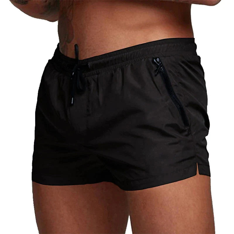 Swim Shorts with Zip Pockets - Threadford