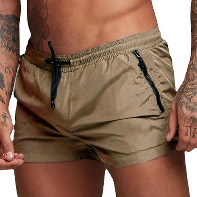 Swim Shorts with Zip Pockets - Threadford