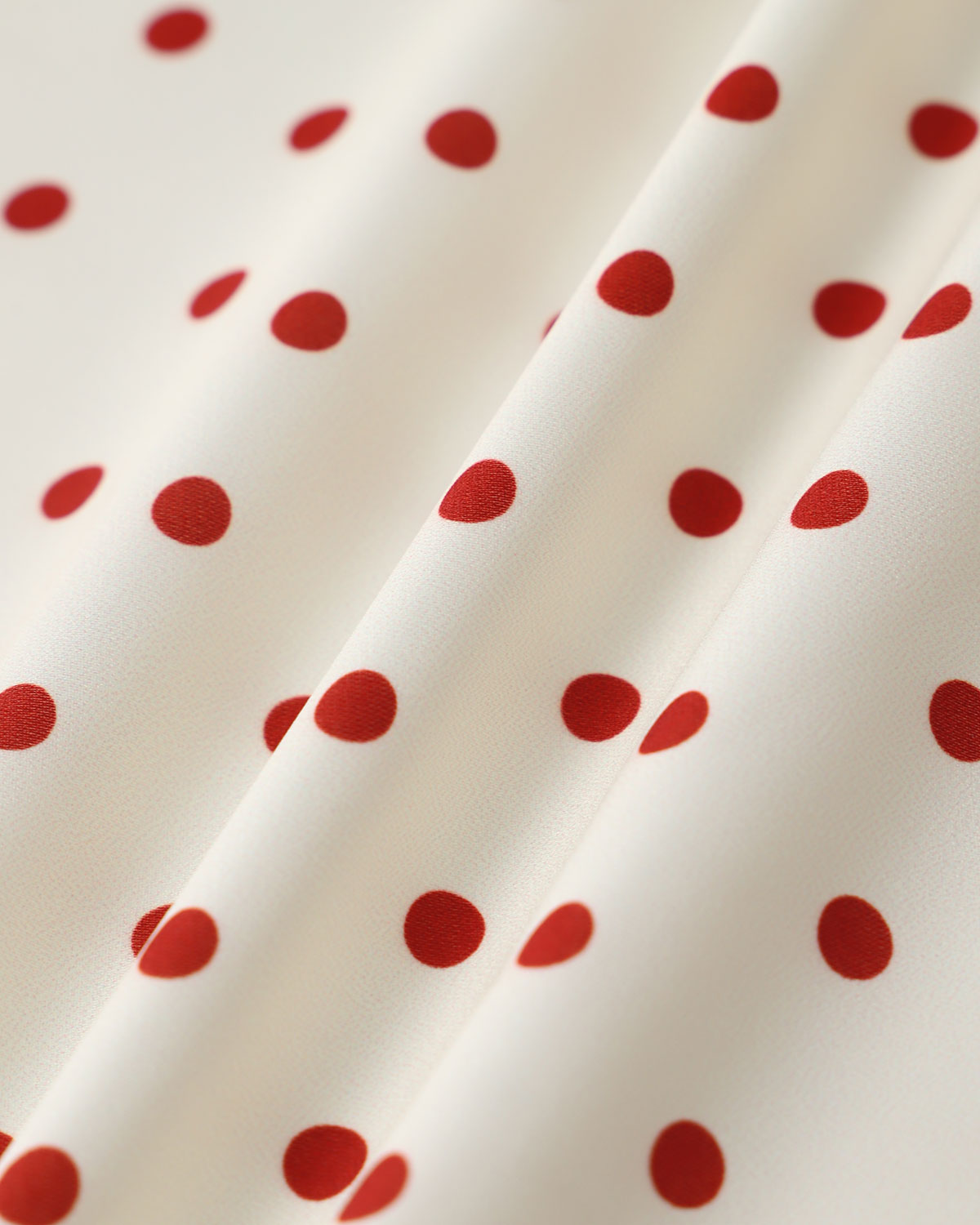 Beige Polka Dot Plus Size Midi Dress - Threadford