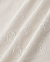 Beige Polka Dot V-Neck Midi Dress - Threadford