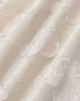 Beige Square Neck Puffed Sleeve Midi Dress - Threadford