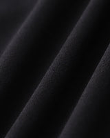 Black Contrast Sweetheart Neck Slip Midi Dress - Threadford