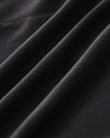 Black Ruffle Ruched Slip Midi Dress - Threadford