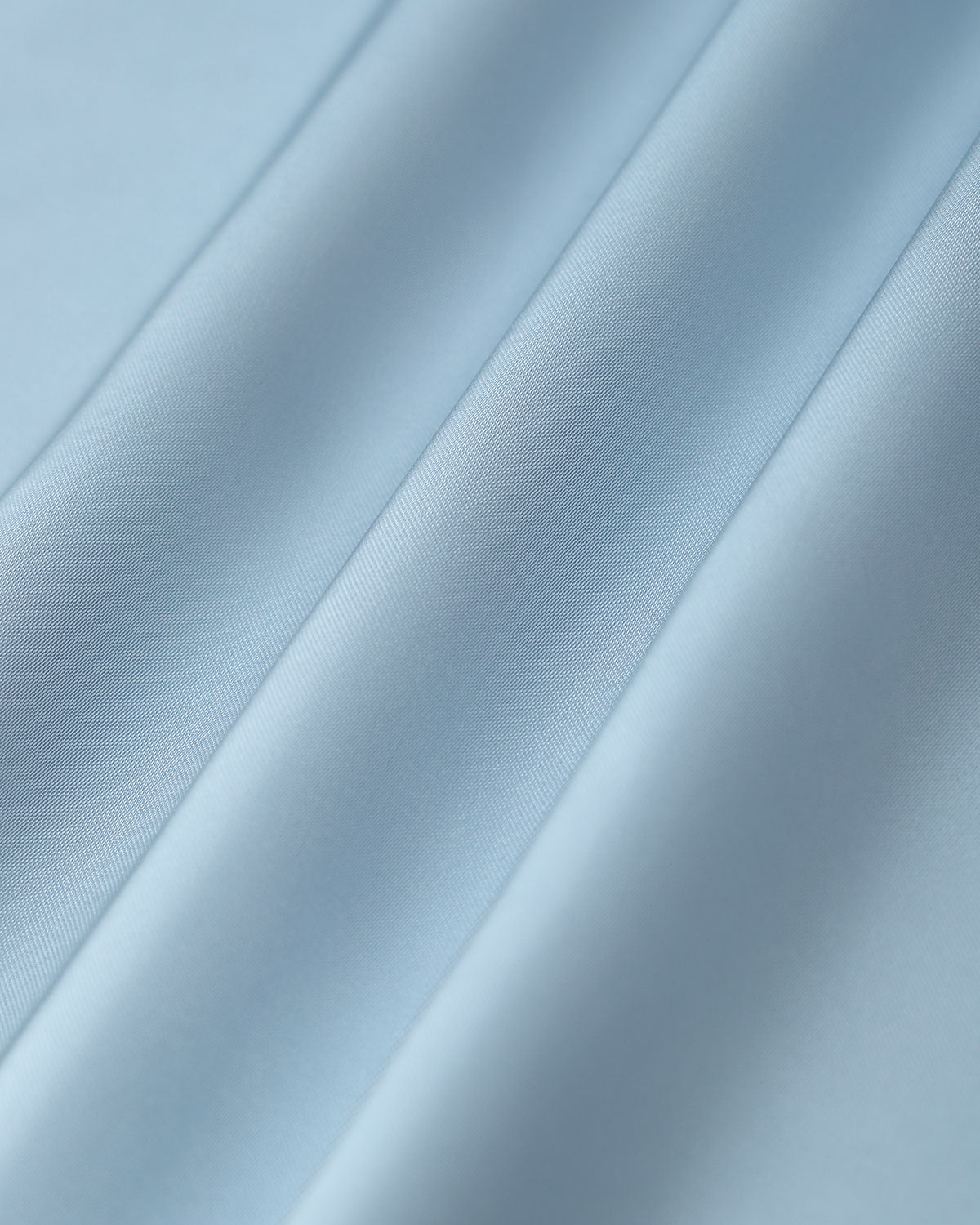 Blue Square Neck Ruffle Satin Midi Dress - Threadford