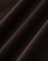 Brown Boat Neck Cap Sleeve Midi Dress - Threadford