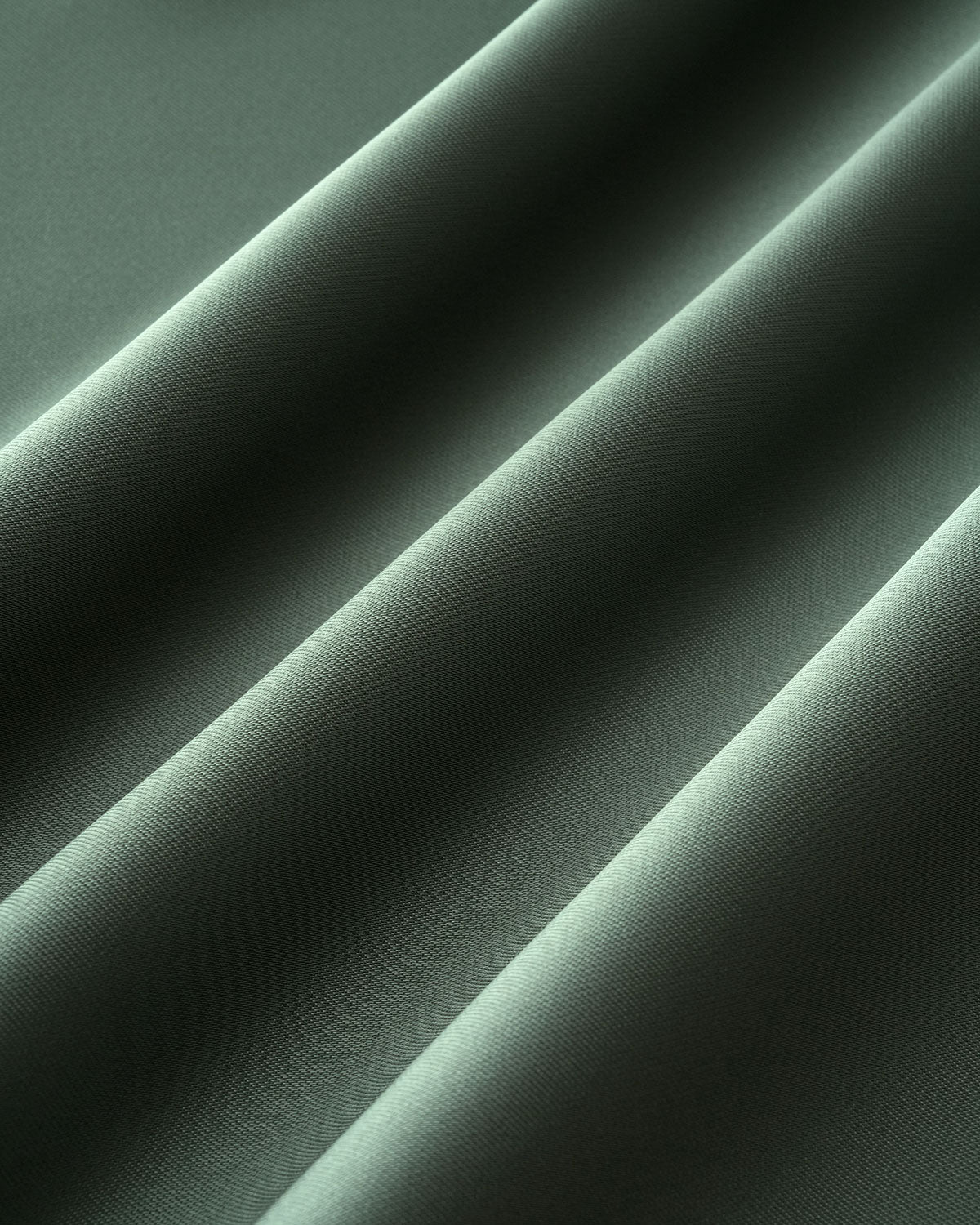 Green Satin V Neck Midi Dress - Threadford