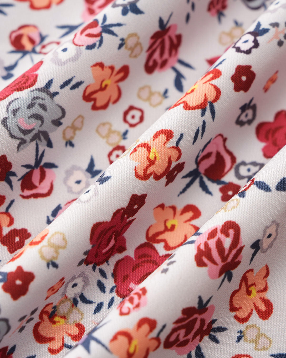 Grey Floral Square Neck Puffed Sleeve Midi Dress - Threadford