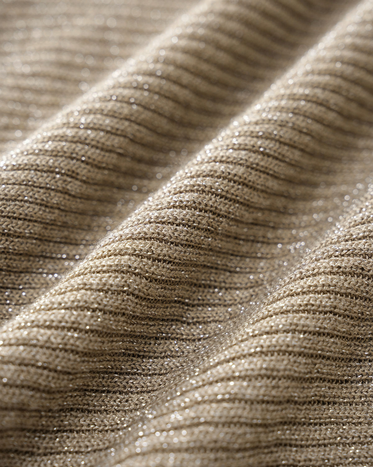 Khaki V Neck Sleeveless Bodycon Sweater Dress - Threadford