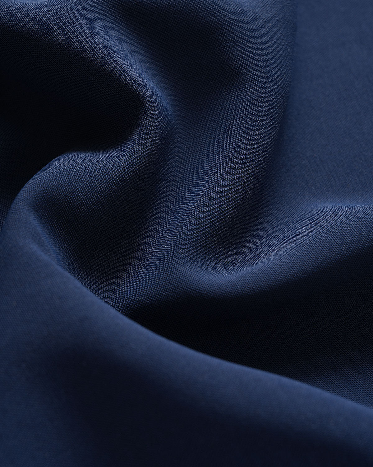 Navy Square Neck A-Line Shirred Midi Dress - Threadford