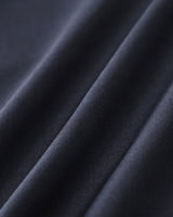 Navy Mock Neck High Waist Midi Dress - Threadford