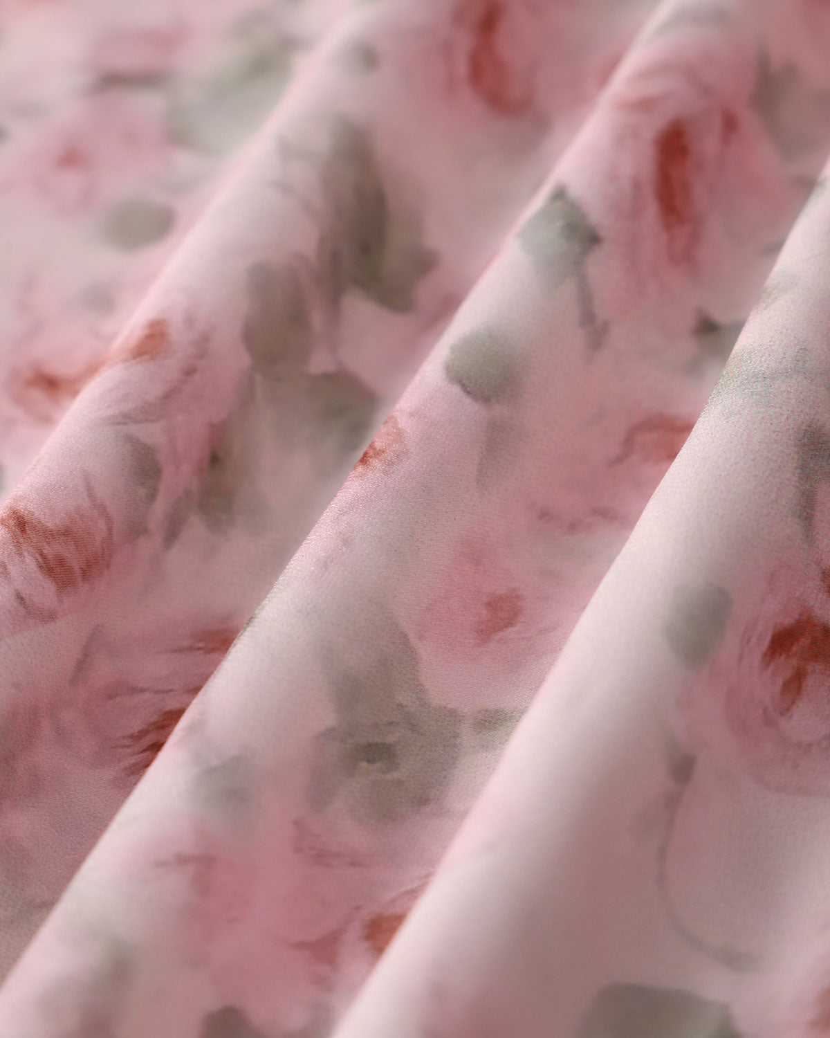 Pink Floral Shirred Slip Midi Dress - Threadford