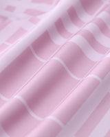 Pink Striped Sleeveless Midi Dress - Threadford