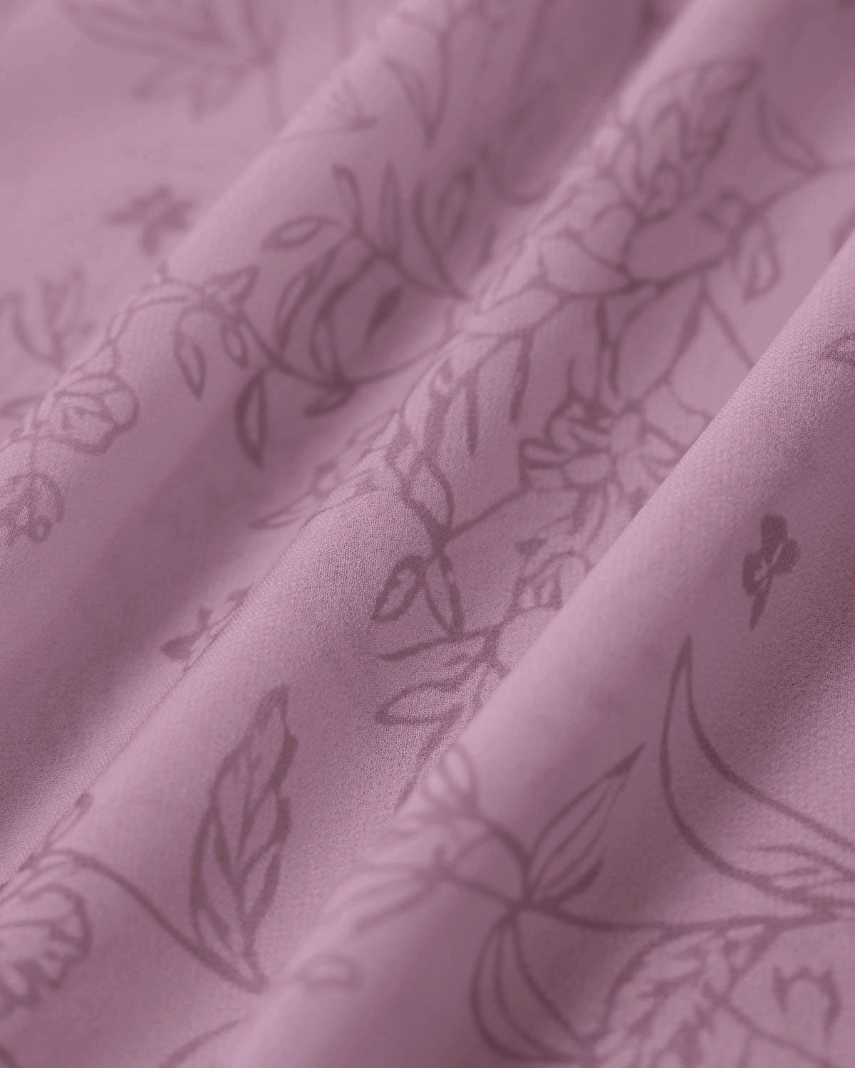 Purple Floral Square Neck Ruffle Slip Midi Dress - Threadford