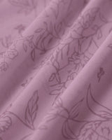 Purple Floral Square Neck Ruffle Slip Midi Dress - Threadford